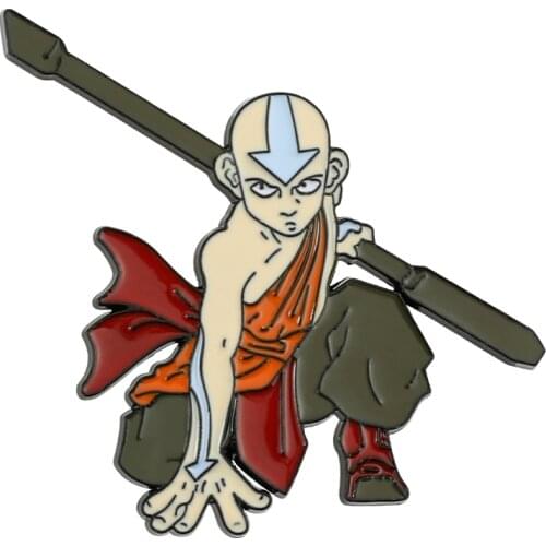 Avatar The Last Airbender Anime Enamel Pins Appa Momo Brooch for Kids Fashion Lapel Pin for Clothes Backpack Bags Badge Gifts