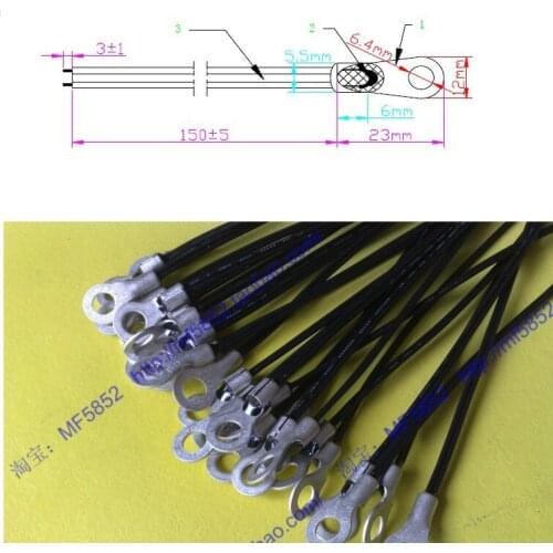 Free ship 50pcs/lot Good quality 150mm cable length 10K 2% 3950 NTC negative temperature sensor