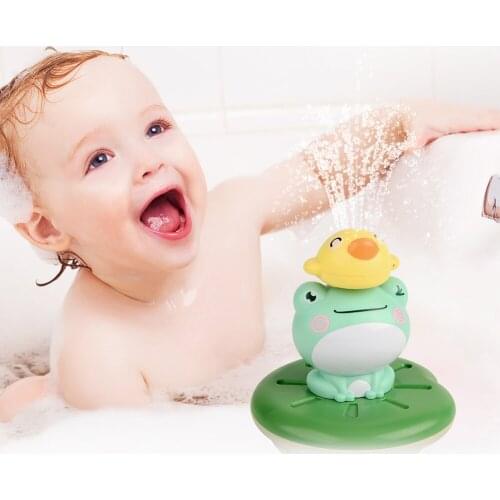 Baby Bath Toys Electric Spray Water Floating Rotation frog Sprinkler Bathroom Shower Game игрушки для детей игрушки для ванной