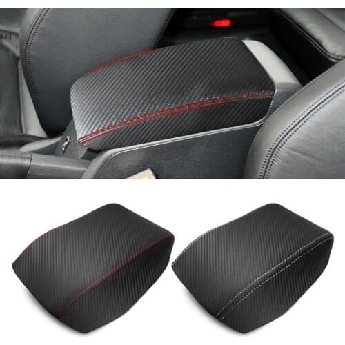 For VW Golf 6 MK6 2010 2011 2012 2013 Carbon Texture Microfiber Leather Car Interior Center Armrest Box Cover Sticker Trim