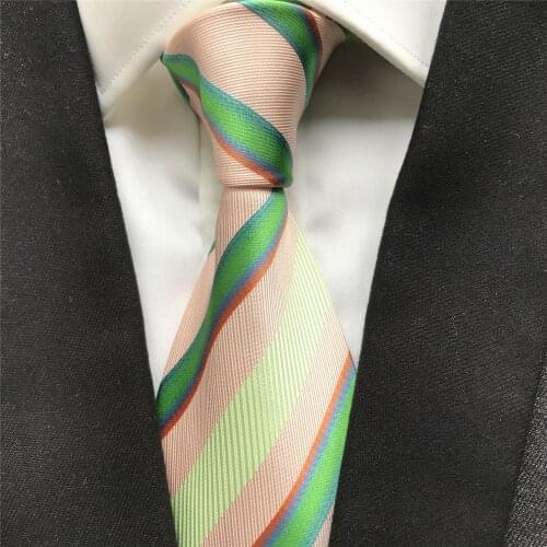 10 cm Width New Designer Mens Ties Jacquard Woven Neck Tie Fashion Striped Corbatas Neckties