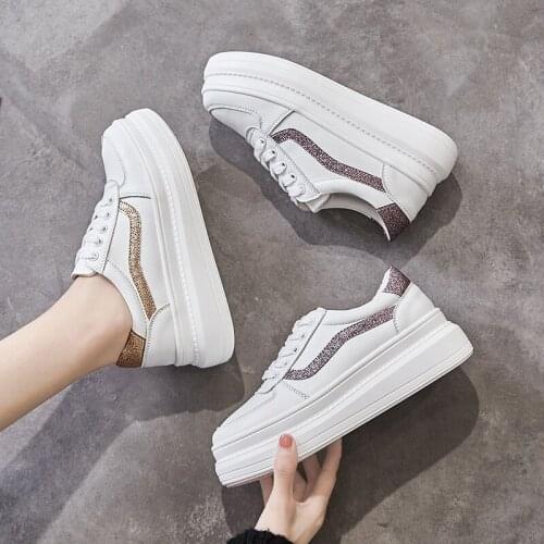 New Tennis Shoes For Woman Tenis Blancos Mujer Sneakers Soft Height Increasing Sport Shoe Walking Platform Zapatillas De Mujer 7
