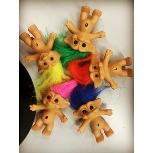 New Arrival Cute Kawaii Troll Doll Figure Toy Baby Doll Children Birthday Gift 9cm