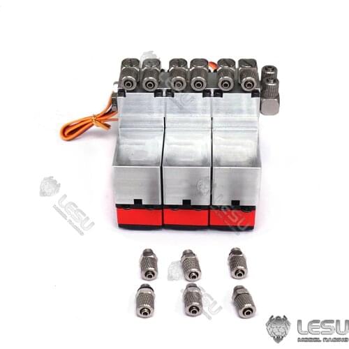 LESU 3CH Directional Valve Servo for 1/14 RC Dumper Truck DIY TAMIYA Model Hydraulic Loader Excavator