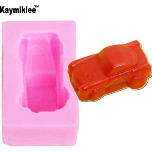 M324 Car Cake Mold Silicone Mold Chocolate Gypsum Candle Soap Candy Kitchen Bake 6.5*3.8*2.1cm