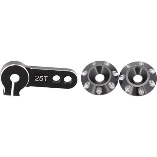 25T Metal Steering Servo Metal Horn Arm Remote Control for FUTABa Servo & Metal Tail Wing M3 Countersunk Screws Washers