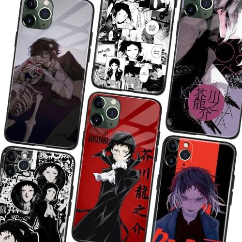 Ryunosuke Akutagawa Bungo Stray Dogs Glass Soft Silicone Phone Case FOR iPhone SE 6s 7 8 X XR XS 11 12 Mini Pro Max Cover Shell