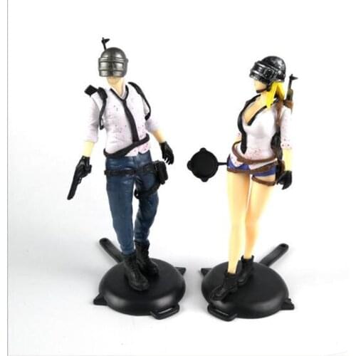 One Piece 18CM Game Playerunknowns Battlegrounds PUBG Character Male and Female Action Figure Collection Toys for Gift