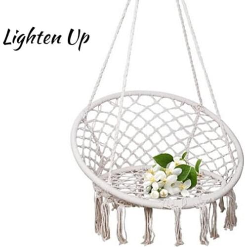 150 KG Hammock Hanging Chair Handmade Indoor Outdoor Kids Swing Bed Macrame Swing Chairs