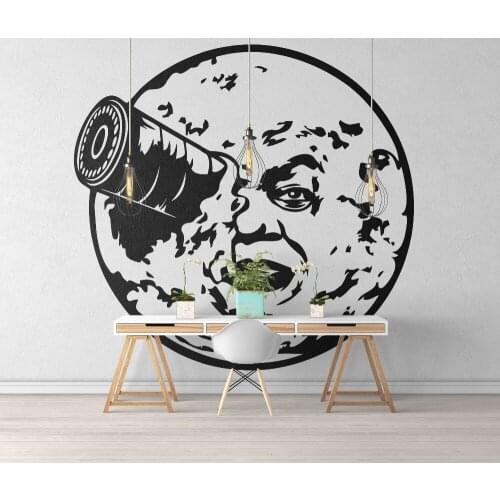 Trip to the Moon Inspired Wall Decal Children Room Kids Room Magical Minds Wall Sticker Living Room Bed Room Vinyl Home Decor