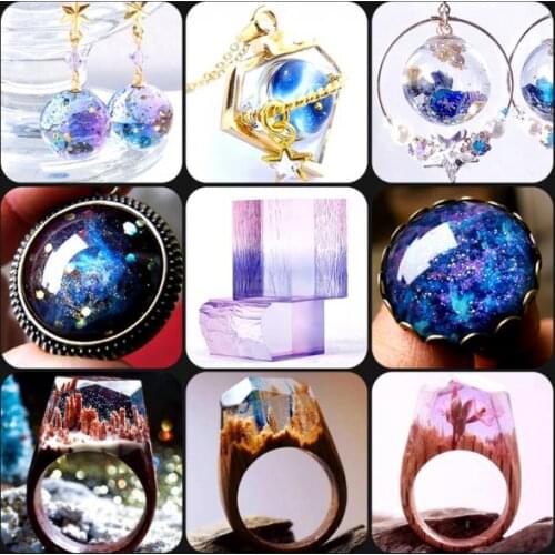 Clear Epoxy UV Resin Pigment - Liquid Epoxy Resin Dye Transparent Colourant for UV Resin Colouring, Resin Art Jewelry Making DIY