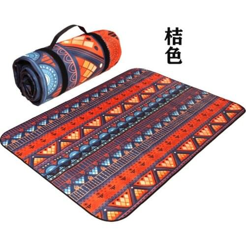 New Retro printed Foldable Folding Outdoor Camping Mat Portable Waterproof Picnic Mat Pad picnic Moisture-proof pad