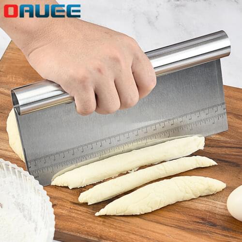 Stainless Steel Cake Scraper Pastry Cutters Baking Cake Cooking Dough Scraper Fondant Spatulas Edge DIY Baking Decorating Tools