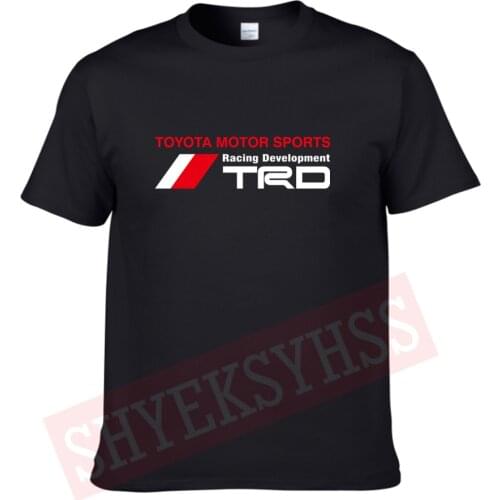 Toyota Motorsport TRD T Shirts Men Tops Cotton Short Sleeve T-shirt Mans Tshirts Tee