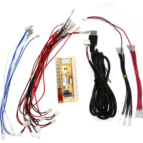 Zero Delay USB Board LED Illuminated Button Controller PC &Raspberry Pi Control Retro Arcade DIY Handle PCB Joystick Encoder