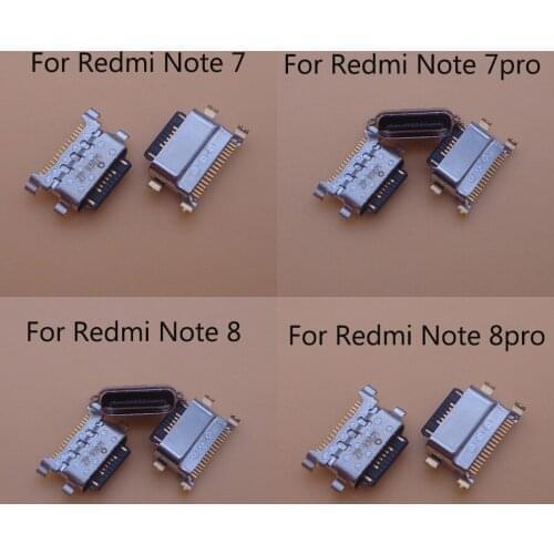 2pcs For xiaomi Redmi note 7 8 pro Charger Connector Replacement Repair Parts Xiao mi Redmi K20pro USB Dock Charging Port