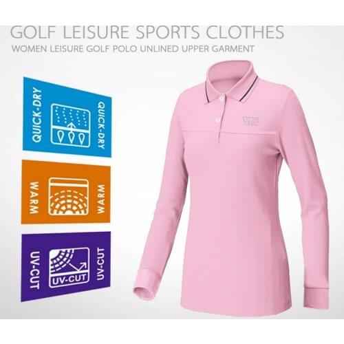 Top quality Womens Golf T-shirt Sun-proof Golf shirt
