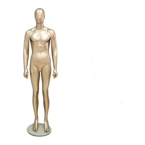 High Level Male Golden Mannequin Customized Full Body Golden Model Factory Direct Sell