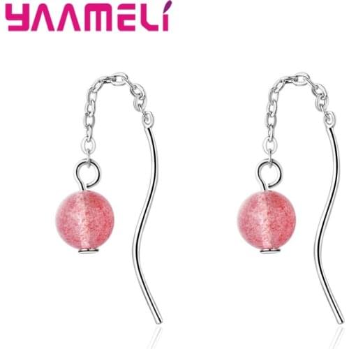 Женские серебрянные серьги YAAMELI China At AliExpress