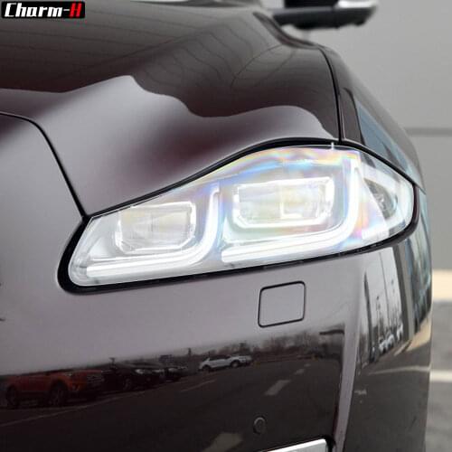2X Car Headlight Self Healing Protective Film Transparent TPU Decal Sticker for Jaguar XJ X351 2010-2019 XJR XJL Accessories