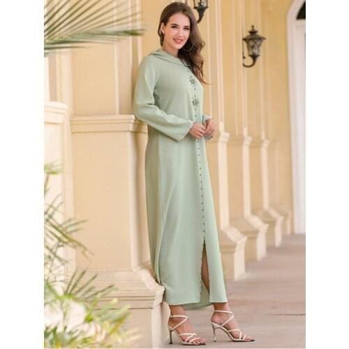 Robe Djellaba Femme Vestidos Eid Kaftan Abaya Dubai Turkey Hijab Muslim Dress Caftan Islam Clothing Dresses Abayas For Women