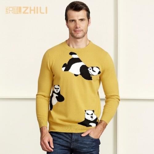 Winter Men Jumper 100% Pure Cashmere Knitted Sweater O-neck Long Sleeve Warm Pullovers Male 2017 New Sweaters Plus size clothes