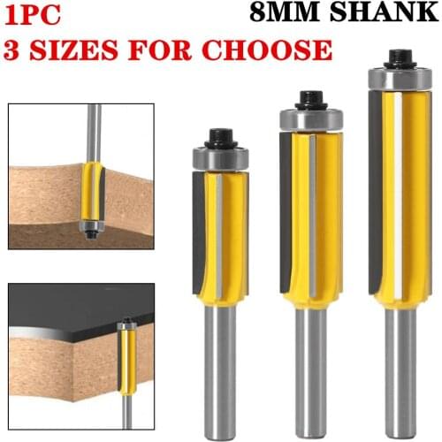 1Pc 8mm Shank 4 Flute Trimming Knife Edging Trimmer Wood Router Bit Woodworking Tools Router Bits For Wood