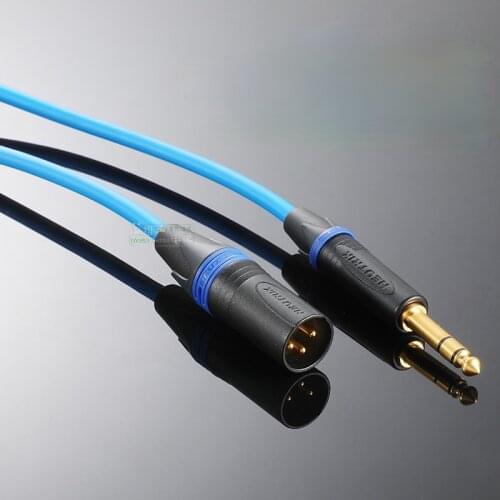 1Pcs custom cable broadcast TV microphone cable CANARE connection NC3MXX-B cannon XLR balance 6.35 conversion
