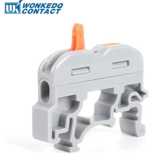 Din Rail Wire Connector Terminal Block PCT-211 Quick Wiring Compact Splicing Conductor Fast Cable Connector Conductor 10pcs