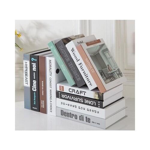12PC Modern Nordic simple fake book simulation book living room shop decoration home English modern series Fake simulation