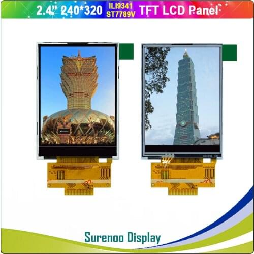 2.4" inch 240*320 18P/0.8 Solder Serial SPI TFT LCD Module Display Screen LCM Build-in ILI9341 ST7789V w/ Resistive Touch Panel