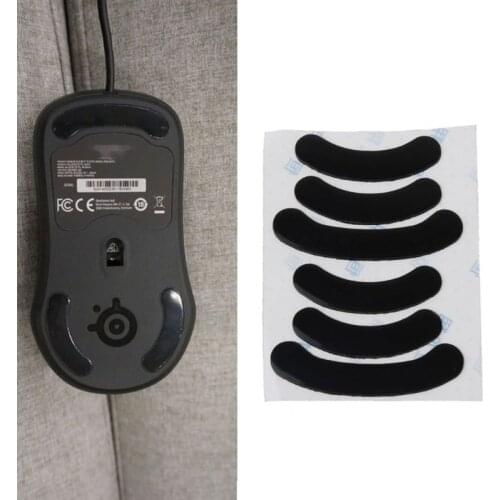 2 Sets 0.6mm Black Mouse Feet Mouse Skates Mouse Stickers Pad for steelseries Rival 106 Mouse C26
