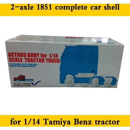 2 Axle 1851 Tractor Complete Car Shell for 1/14 Tamiya RC Truck Car Benz 1851 Diy