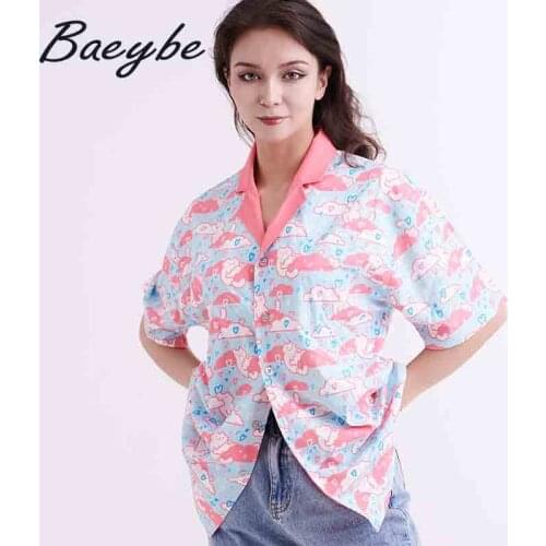 2021 Woman Homeware Dress Man Button Up Hawaiian Shirt Couple Homewear Short Sleeve Casual Blouses Male&Female Streetwear