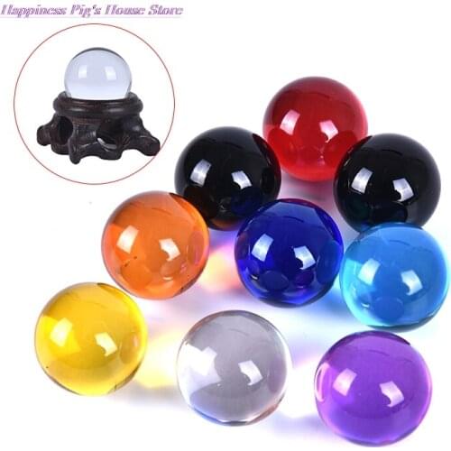 30mm Crystal Ball Quartz Glass Transparent Ball Spheres Glass Ball Photography Balls Crystal Craft Decor Feng Shui