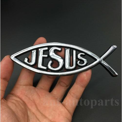 3D Metal JESUS Car Motorcycle Fuel Oil Tank Tailgate Emblem Badge Decal Sticker