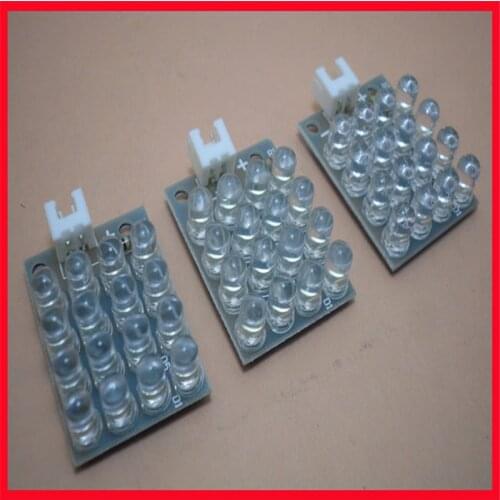5MM LED light-emitting diode light board 4*4 LED light board spare parts white blue red all