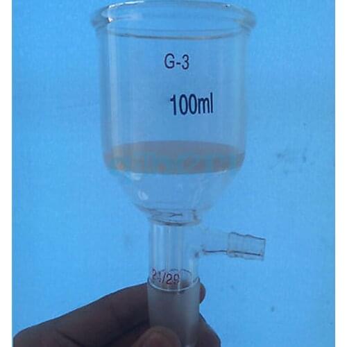 60ml Joint 24/29 Filter Funnel Sand Core G1 Coarse 50-70 Micron Lab Glass