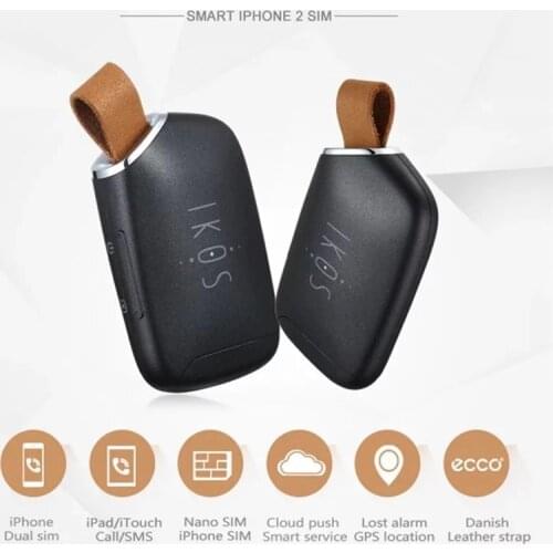 IKOS Two Active SIM Cards Adapter For iPhone 6 7 8 X XS MAX Dual SIM Cards Bluetooth Standby Adapter For iPod iPad No Jailbreak