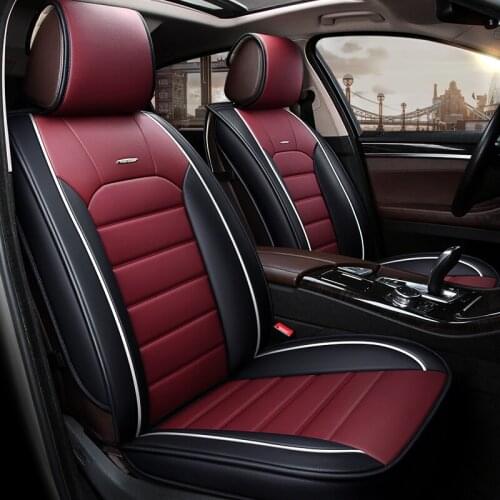 5Seats( Front+Rear) Car Seat Covers For Nissan altima Rouge X-trail Murano Sentra Sylphy versa sunny Tiida,High-fiber Leather,Ca