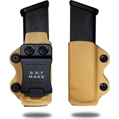 B.B.F MAKE IWB/OWB KYDEX Holster Magazine Glock 9/40/357 Pouch Guns Case Glock 17 Glock 19 26 22 23 27 31 32 33