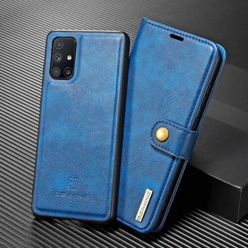 Luxury Real Genuine Leather Card Wallet Flip Funda TPU Magnetic Cover For Samsung Galaxy M51 M515F M31s Case Coque Shell Housing