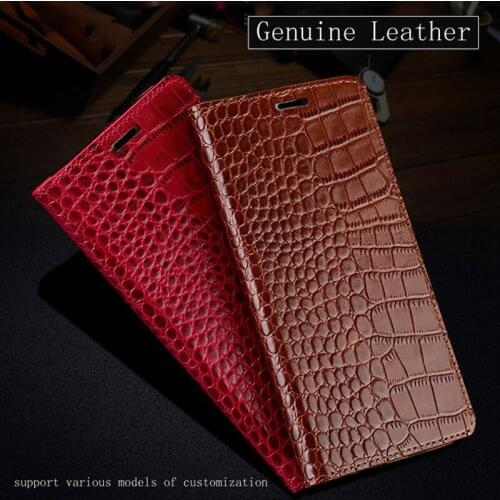 Phone Case For Samsung Galaxy S7 Edge S8 S9 S10 Plus Note 9 8 10 A20 A30 A50 A70 Crocodile Texture Cover For A5 A7 A8 J5 J7 2018