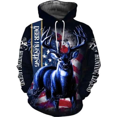 Camo AMO HUNTING ANIMALS deer ART 3D Hoodies Hoodie Men Women New Fashion Hooded Sweatshirt Long Sleeve casual Pullover-10