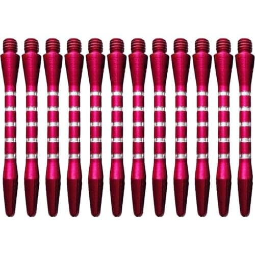 12Pcs Aluminum Alloy Throwing Darts Tail 2BA Shafts Stems Standard Thread Accessories Outdoor Sports Tail Harrows Throwing Toy