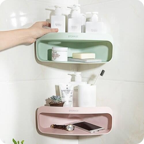 Creative Hanging Corner Storage Rack Bathroom Organizer Shelves For Wall