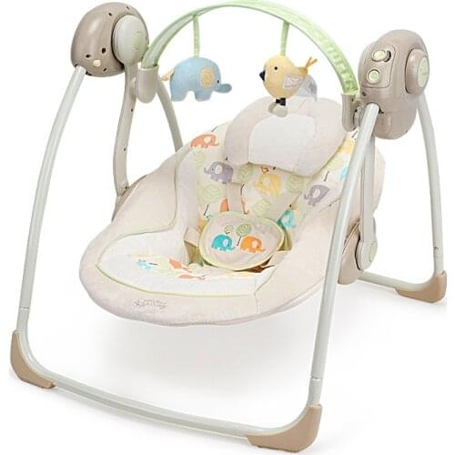 Electric Baby Swing rocking Chair Automatic Baby Soothing Folding Portable Swing Leaf Rocker Newborn Gifts