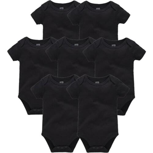 Kavkas Summer Baby Boy Clothes Short Sleeve 100% Cotton ropa de bebe Solid Blank Bodysuit Infant Toddler Clothing