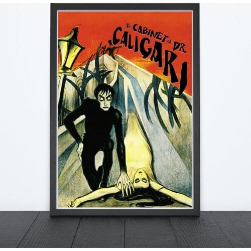 The Cabinet of Dr. Caligari (1920) Poster German Silent Horror Film Wall Decor Das Cabinet des Dr. Caligari Art Gift