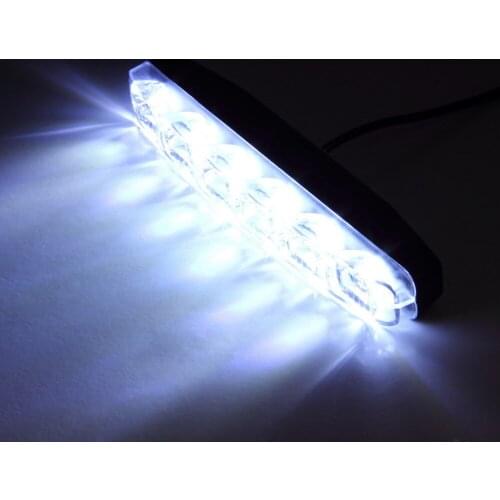 2x Xenon White 6 LED Super Bright DRL Daytime Running Driving Lights Fog Lamps Waterproof Vehicle Car Fog Lamp